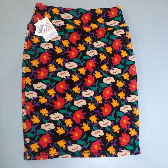 FINAL 24 HOURS - NWT Cassie LuLaRoe Floral Pencil Skirt - Picture 3 of 3